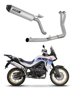 XL 750 TRANSALP 2023 Full Exhaust System Collector Silencer MX2 - Picture 1 of 6