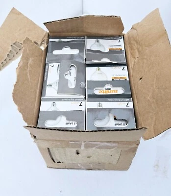 case 6pk Sunlite G16.5 Light Bulb LED, 7 Watts (60W Equiv.), 500 Lumens Dimmable - Image 1 of 4