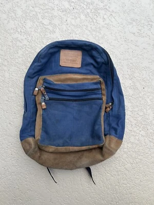 Vintage 1980’s Levi’s Jean Blue Backpack Orange Tab - Image 1 of 4