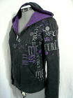 Rip Curl Hoodie Sweatshirt Xs Reversible Black Purple Graphics Surf Skate Punk