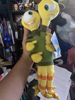 Disney Pixar Monstruos Universidad Terry & Terri - Peluche monstruo de dos cabezas 16" Foto 1 de 4