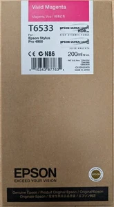 Epson T6533 Vivid cartuccia magenta - 200 ml (per Epson Stylus Pro 4900) - Foto 1 di 1