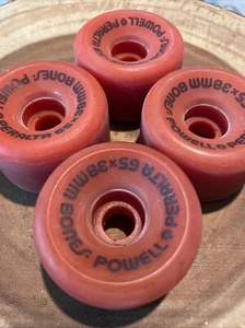 Vtg 1970-80s BONES POWELL Peralta Wheels-65x38mm(Hawk,Rat,T natas G&S Rat Alva) - Picture 1 of 9