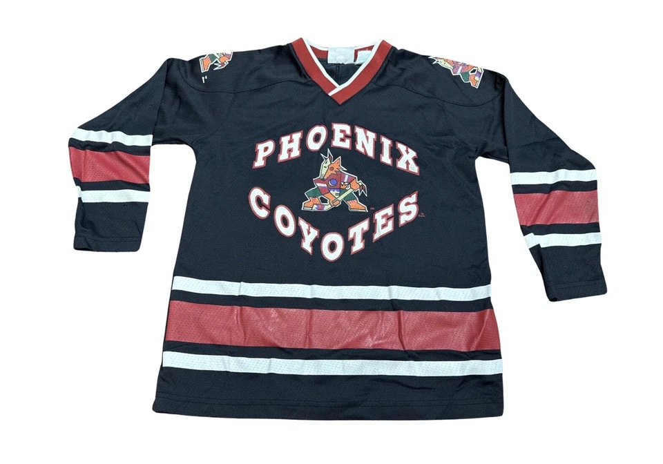 Camiseta deportiva vintage Phoenix Coyotes Jeremy Roenick Kachina juvenil mediana (10-12) negra Foto 1 de 4