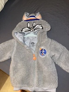 NWT Space Jam Toddler Boy Girl Costume Hoodie Jacket Size 12 Months - Picture 1 of 3
