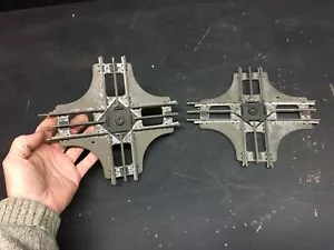 Vintage 2 Marx Postwar O Gauge 90 Degree Cross Tracks- Free Shipping - Picture 1 of 1