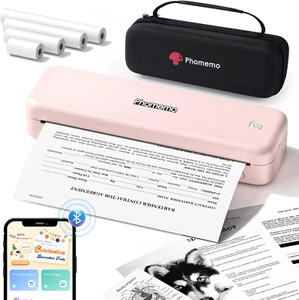 Phomemo Portable Printers Wireless for Travel Upgraded,M834 Bluetooth Thermal Pr - Photo 1/12