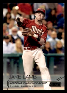 2015 Stadium Club Jake Lamb Black Foil PR201 #299 Arizona Diamondbacks - Picture 1 of 2
