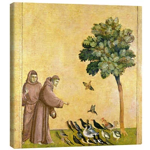 Leinwandbild Der Heilige Franziskus von Assisi predigt den ... - G. di Bondone - Bild 1 von 7