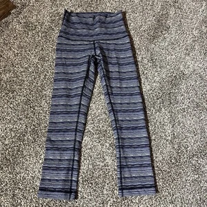 Lululemon Wunder Under Space Dye Twist Sapphire Leggings Size 4 Crop - Picture 1 of 11