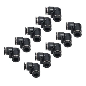 Tubo de accesorios de aire Push To Connect 1/2" Od codo Air Line Union paquete de empuje de 10 - Imagen 1 de 17