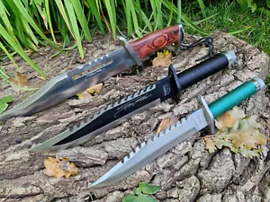 Couteau de chasse Rambomesser Set -Rambo 1 / 2 / 3 set complet Signature Edition, - Photo 1/11