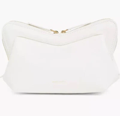 Bolsa Mansur Gavriel Mini M Frame branca nova com etiquetas $795 - Imagem 1 de 4