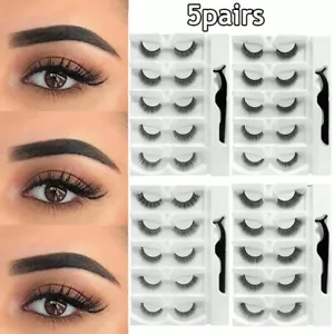 Wiederverwendbar Wimpern Verlängerung Falsche Glue-Free Selbstklebend 5 Schme ≌ - Bild 1 von 18