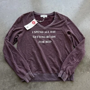 New Tags Wildfox Ready For Bed Ruby Size Medium Baggy Romance Casual Loungewear - Picture 1 of 4