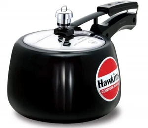 New Hawkins Pressure Cookers Contura Black Indian cooker All Size Available - Picture 1 of 1