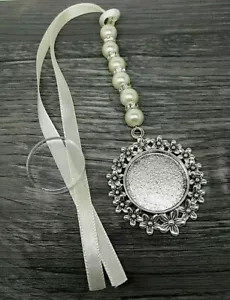 Memorial Photo Rhinestone Wedding Bride Bouquet Charm - Picture 1 of 11