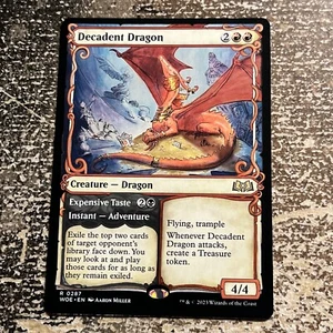 Dragón Decadente -Vitrina - WILDS OF ELDRAINE Regular Raro AY 287 mtg - Imagen 1 de 2