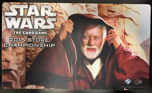 FFG LCG Star Wars The Card Game 2015 Store Championship Obi-Wan Kenobi Playmat!! - Picture 1 of 1