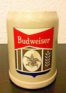 Tazza Vintage Budweiser Birra Germania Gres 0,5 L Gerz Ceramica Uomo Cave Bud Cup - Foto 1 di 8