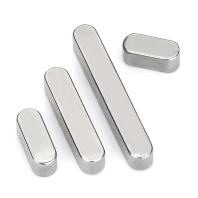 45# Steel Flat Keyway Rounded Square Strip Peg Pin Latches Dowels M3 M4 M5 M6 M8