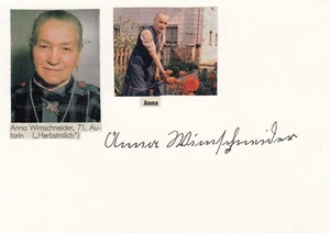 Anna Wimschneider Autogramm Herbstmilch Fotokarte - Bild 1 von 2