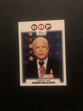 2008 Topps Campaign 2008 #C08-JM - John McCain (GOP) Republican Party Candidate