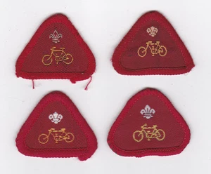 1970-2000 British/Uk Scouts - Insignia de competencia ciclista Cub Scout (4 Var) - Imagen 1 de 2