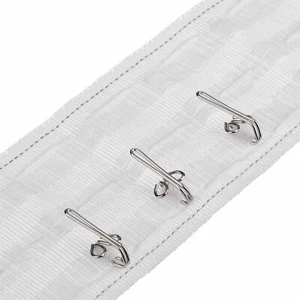 SILVER CURTAIN HOOKS x 100 NEW SOLID METAL STEEL HEADER TAPE PENCIL PLEAT RAILS - Picture 1 of 5