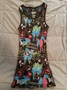 Disney’s Hannah Montana Black Graphic Tank Top Small 3/5 Miley Cyrus Y2K - Picture 1 of 9