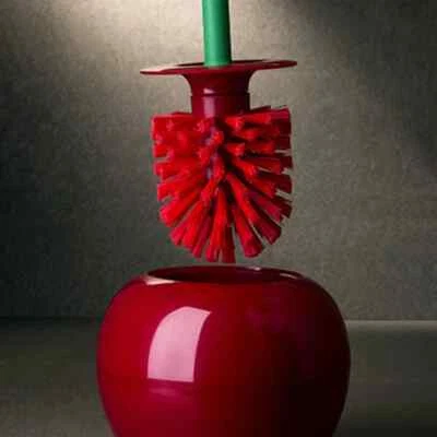 Toilet Brush And Holder Set Standing WC Bathroom Cleaning Brush Cherry Shaped UK