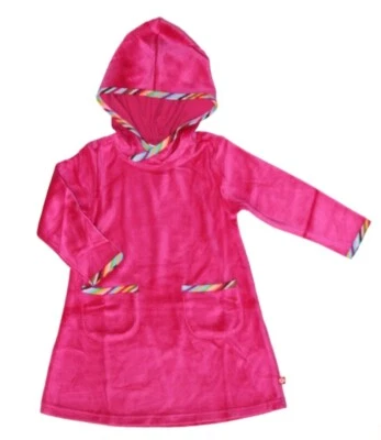 Новый Zutano мягкий бархат фуксия толстовка с капюшоном платье девочек ясельного возраста 2T 3T 4T новый с Ярлыками - Изображение 1 из 2