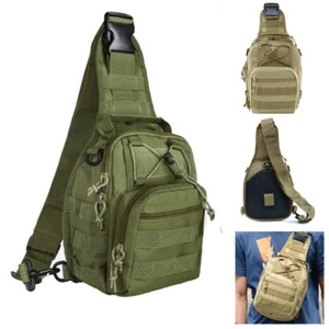  Taktischer Molle Sling Brust Rucksack Militär Daypack Outdoor Sport Schultertasche - Bild 1 von 20