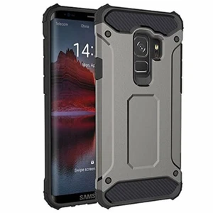 Samsung Galaxy S9, Full-Body Rugged Case - Slim Design, Dual Layer, Shock - Gray - Picture 1 of 7