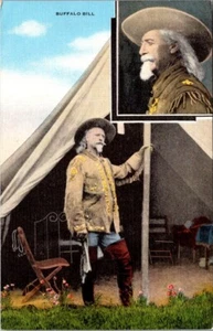 Denver Colorado CO Buffalo Bill Col William Cody Lariat Trail Postkarte nicht verschickt - Bild 1 von 2