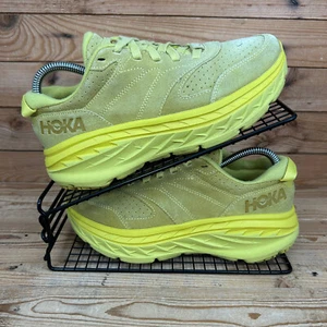 Hoka One One Sneaker Herren Gr. UK 6,5 Bondi L Wildleder Gelb Freizeit Laufschuhe - Bild 1 von 13