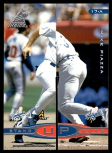 1998 Pinnacle Inside Stand Up Guys Mike Piazza HIDEO NOMO - Picture 1 of 2