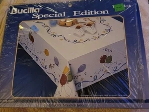 Vintage Bucilla Special Edition Celebration Tablecloth Craft Kit Opened Complete - Picture 1 of 6