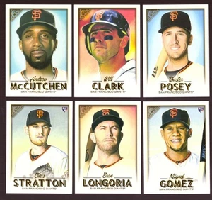 2018 Topps Gallery - Juego de equipo Gigantes de San Francisco  - Imagen 1 de 1