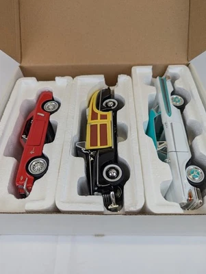 National Motor Museum Mint Three-car Collection Sportsman, Edsel, Mustang 1/32 - Image 1 of 4