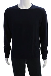 Rag & Bone Men's Long Sleeves Round Neck Pullover Knit Sweater Navy Blue Size L - Picture 1 of 6