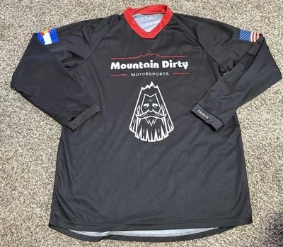 Camiseta deportiva Primal Mountain Dirty Motorsports para hombre mediana negra Colorado Foto 1 de 3