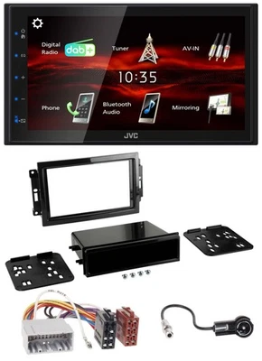 JVC USB Bluetooth MP3 DAB 2DIN Autoradio für Chrysler PT Cruiser 300C Dodge Jeep - Bild 1 von 4