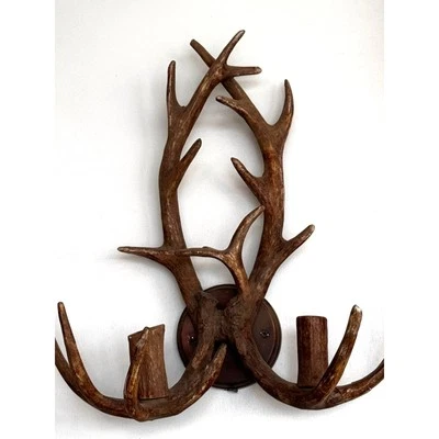 Faux Antler Cabincore Hunting Lodge Sconces Wall Mount Sconce Lights  - Image 1 of 2
