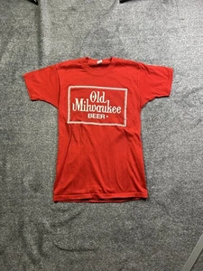 Vintage altes Milwaukee Bier Hemd Herren klein rot St Thomas Karneval 1981 80er - Bild 1 von 6