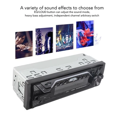 Auto Player Single DIN 12V/24V MP3 Player FM Radio Receiver mit A - Bild 1 von 4