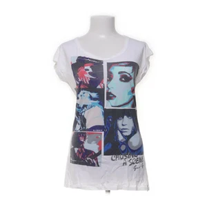 Gio Goi, Top, Größe: 38, Weiß/Mehrfarbig, Baumwolle/Modal, Print, Damen #oeO - Bild 1 von 5