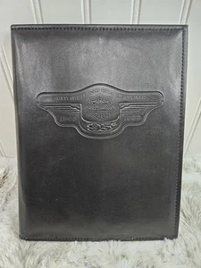 Harley Davidson Leder 95th Anniversary Fotoalbum Buch Mappe schwarz 1998 Block - Bild 1 von 13