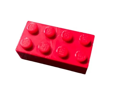 100 Piece Genuine LEGO 2x4 Red Bricks # 3001 - Excellent Condition - Image 1 of 2