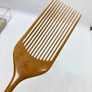 Pettine giapponese vintage in legno di bosso per acconciatura Nihongami - Foto 1 di 9